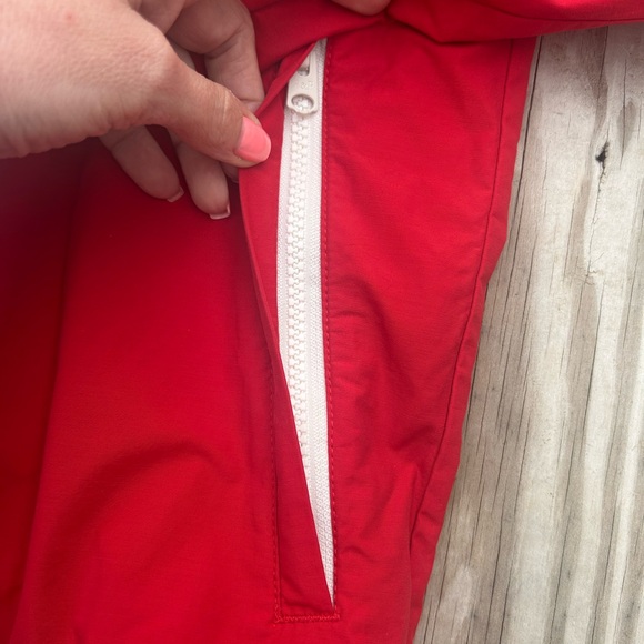Abercrombie & Fitch Jacket‎ Mens Small Red Windbreaker Full Zip Y2K Preppy Logo - Picture 7 of 11